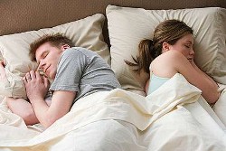 Snoring affects sleep