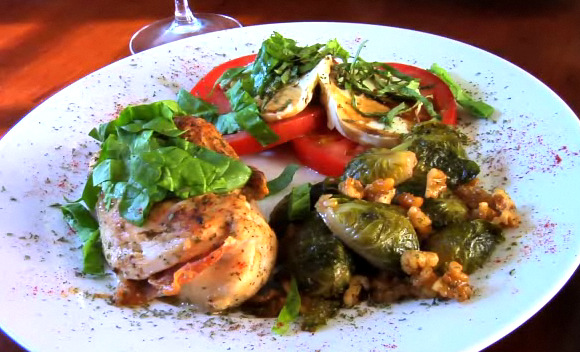 Stuffed chicken breasts