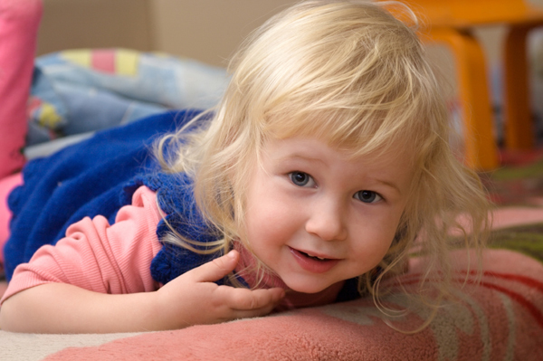 Little Girl with Messy Hair