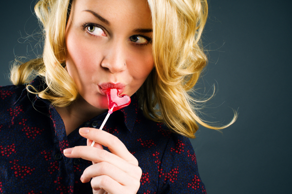 Woman with Lolipop