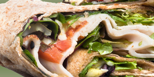 Turkey, Spinach and Apple Wrap