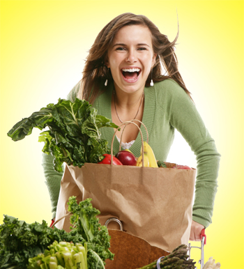 Woman Shopping for Vegetables