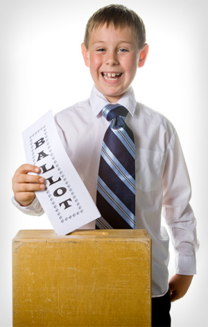 Boy with Ballot