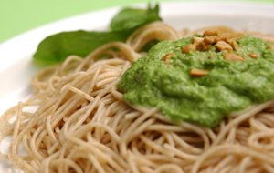 Whole Wheat Pasta with Pesto