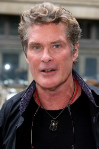 David Hasselhoff in London before his hospital visit
