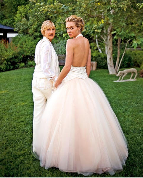 wedding of Ellen Degeneres and Portia DiRossi 