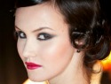 Hair and makeup with an Old-Hollywood twist