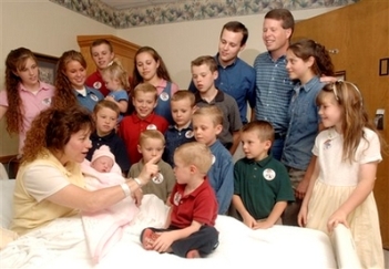 The Duggar family gather for number 18