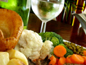 Classic English Christmas dinner