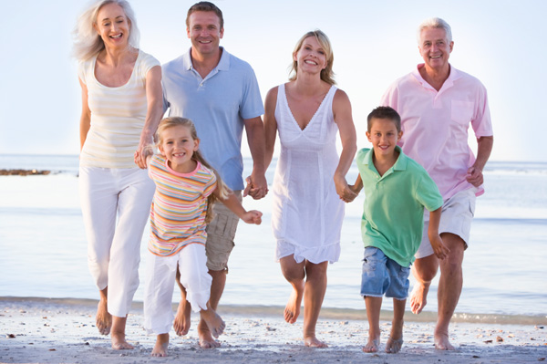 Extended Family on Beach