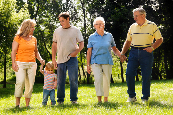 Family in Park