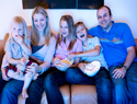 Family Watching Television