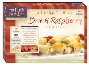 Fillo Factory Brie and Raspberry Fillo Rolls