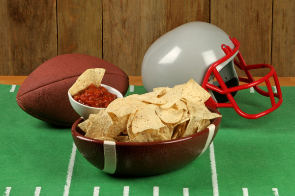 Football Salsa and Chips