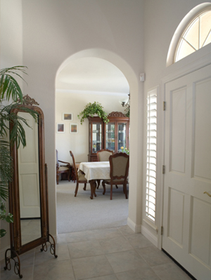 Mirror in Foyer