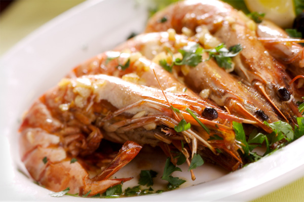 Fried Prawns with Garlic