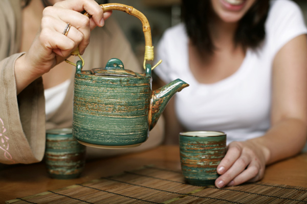 Friends with a teapot