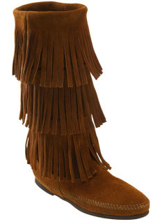Fringed boot