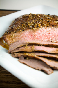Ginger soy london broil 