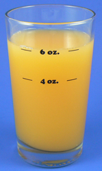 Natural Weight Portion Control Serving Glass