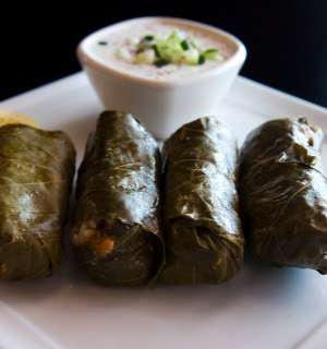 Stuffed grape leaves