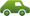 green car - driving - mass transit