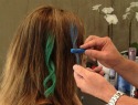 How to chalk brown hair