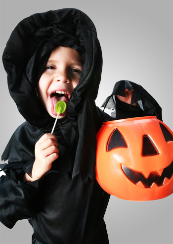 Halloween boy with lollipop