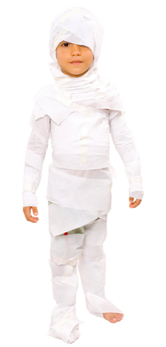 Child dressed as mummy