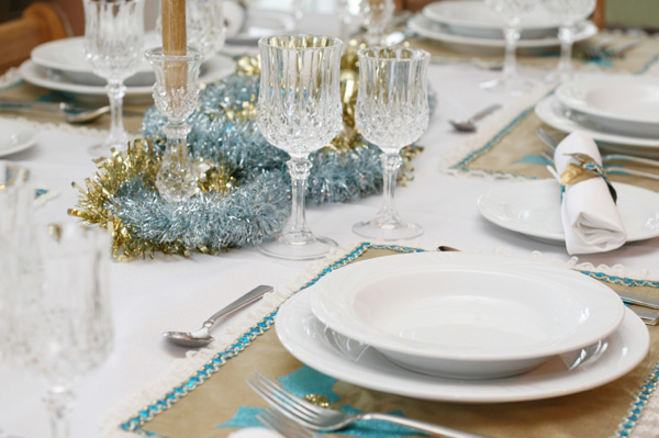 Handpainted holiday placemats