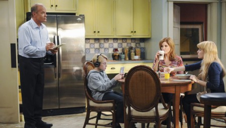 Hank is in the house with Kelsey Grammer and Melinda McGraw
