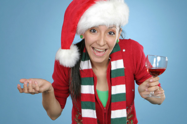 Woman at Holiday Party