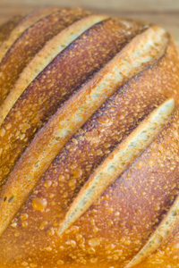 Homemade loaf of bread