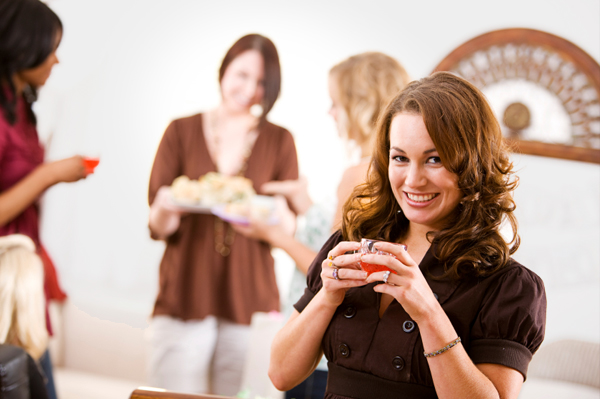 Hostess with punch