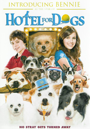 Hotel for Dogs stars Emma Roberts, Kevin Dillon and Lisa Kudrow in a family 