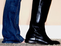 How to tuck non-skinny jeans into boots