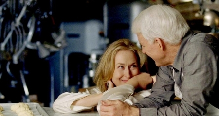 Meryl Streep and Steve Martin share a moment