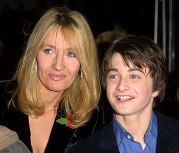 JK Rowling and her boy wizard, ...