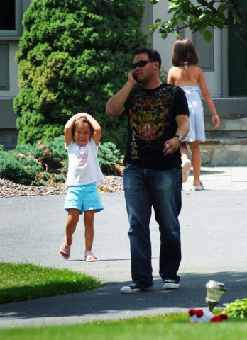 Jon takes a walk while his kids have issues