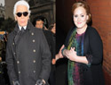 Karl Lagerfeld has a weighty issue with Adele