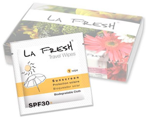 La Fresh SPF 30 Sunscreen Wipes 