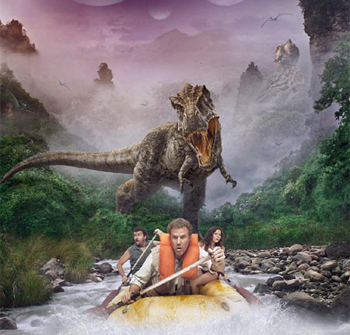 Will Ferrell runs from the Land of the Lost