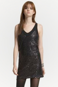 Little Black Sequined Dress