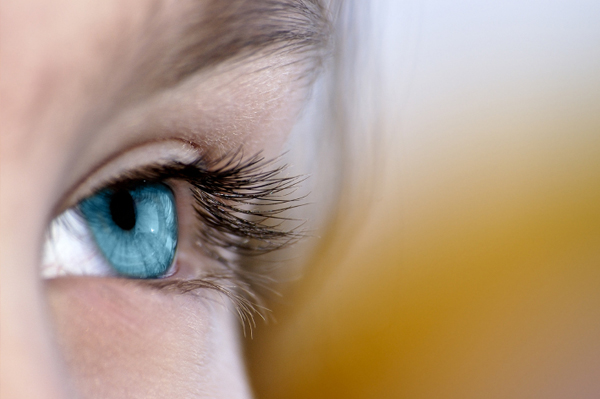 Macro of Blue Eye