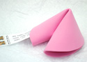 Mailable fortune cookie craft