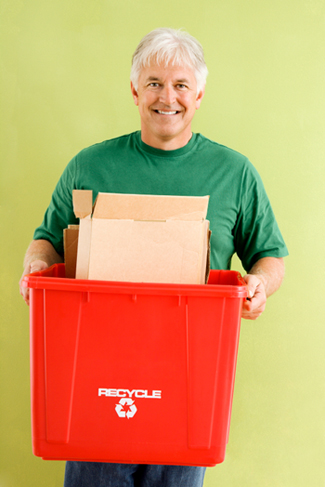 Man Recycling
