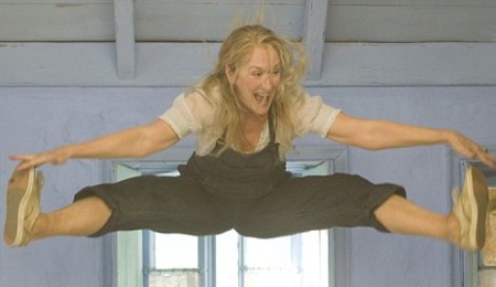 Meryl Streep boogies down in Mamma Mia