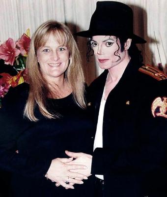 Debbie Rowe and Michael Jackson in happier days
