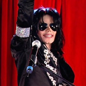 Michael Jackson at the announcement of his This is It tour