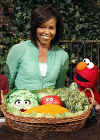 Michelle Obama makes a new friend